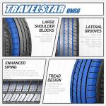Set of 4 (Four) Travelstar UN66 235/60R18 103V All-Season High Performance CUV/SUV Tires 235/60/18 - Includes Three-Year Road Hazard Warranty (Tire Only)