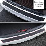 ASUBHA Car Rear Bumper Protector, Bumper Guard, Universal Black Rubber Anti-Scratches Trunk Door Protective Pad, Automotive Exterior Accessories Non-Slip Bumper Protection Strip for Cars SUVs Trucks