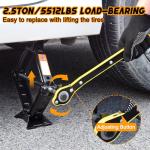Scissor Car Jack 2.5 Ton (5511 lbs) Tire Changing Kit with Lug Wrench - Emergency Kit for Car, SUV, MPV