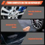 nkpyln 3 Ton (6610 Lbs) Car Jack, Universal Heavy Duty Scissor Jack, Professional Spare Tire Changing Kit with Lug Wrench, Portable Car Emergency Lift Jack Kit for Car, SUV, Sedan, Crossover