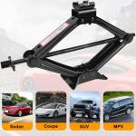 Scissor Car Jack 2.5 Ton (5511 lbs) Tire Changing Kit with Lug Wrench - Emergency Kit for Car, SUV, MPV