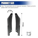 Carbon Fiber Bumper Canard Diffuser Protector Set