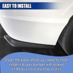 Carbon Fiber Bumper Canard Diffuser Protector Set