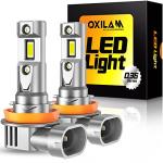 OXILAM H11 LED Bulbs, 1100% Brighter, Pack of 2