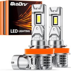 GloDrv H-11 Fog Light Bulbs - 6000K Cool White