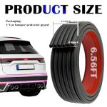Car Rear Bumper Guard, 6.56Ft Rubber Protector
