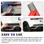 Car Rear Bumper Guard, 6.56Ft Rubber Protector