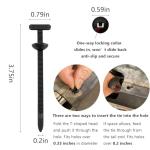 150-Pack Nylon Cable Ties for Cars