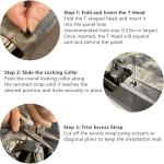 150-Pack Nylon Cable Ties for Cars