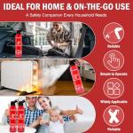4 Pack Fire Extinguishers for Home and Vehicle