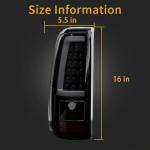 MiKaFex Smoke Black LED Tail Light Set for Silverado