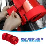 Adjustable Car Fire Extinguisher Holder Strap - Red
