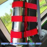 Adjustable Car Fire Extinguisher Holder Strap - Red
