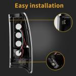 MiKaFex Smoke Black LED Tail Light Set for Silverado