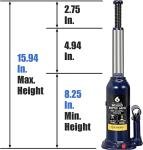 Big Red 6 Ton Hydraulic Bottle Jack - Blue