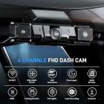 360° Dash Cam with GPS, WiFi, Night Vision