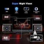 360° Dash Cam with GPS, WiFi, Night Vision