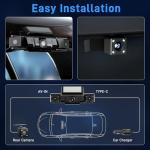 360° Dash Cam with GPS, WiFi, Night Vision