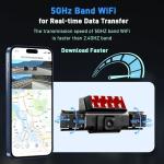 360° Dash Cam with GPS, WiFi, Night Vision