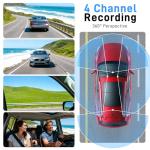 360° Dash Cam with GPS, WiFi, Night Vision