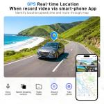 360° Dash Cam with GPS, WiFi, Night Vision