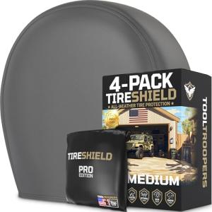 TireShield Pro UV-Resistant Tire Covers - 4 Pack