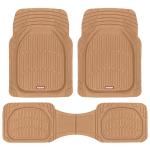 Motor Trend FlexTough Waterproof Floor Mats - Beige