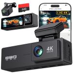 4K Triple Channel Dash Cam with Night Vision