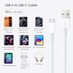 iPhone CarPlay Cable: USB A to USB C