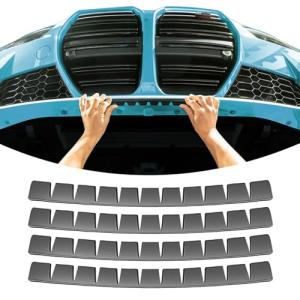 4 Pack Bumper Guard for Cars, Polyurethane Front Bumper Protector Ultra Universal Aftermarket Front Bumper Lip Splitter for Lowered Cars/SUV Anti-Scratch Bumper Scrape Guard Skid Plate DIY Kit