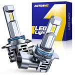 AUTOONE 9012 Bulb, 9 Times Brighter 40000LM HIR2 LED Bulb, 3 Min Quick Install, 20 Years Lifespan, No Flicker