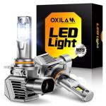 OXILAM 9012 LED Bulbs, 1000% Brighter 6500K Cool White Hir-2 Driving Bulbs, Anti-Flicker, 20-Years Lifespan, IP68, Plug-N-Play Design, Fog Lights Compatible with Cars Trucks SUVs, Pack of 2
