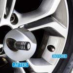 Tire Valve Stem Cap Cover for Mercedes Benz A C E S Class Series GLK CLA GLA GLC GLE CLS SLK AMG Series Belt O-Ring Seal Corrosion Resistant,Tire Valve Stem Air Cap 4 Pack Black