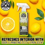 Chemical Guys Foaming Citrus Fabric Clean Carpet & Upholstery Cleaner - Car Carpet Cleaner Spray for Seats and Floor Mats, Removes Stains &Odors, Safe for Cars, Home and Office, 16 oz Citrus Scent