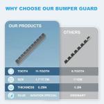 4 Pack Bumper Guard for Cars, Polyurethane Front Bumper Protector Ultra Universal Aftermarket Front Bumper Lip Splitter for Lowered Cars/SUV Anti-Scratch Bumper Scrape Guard Skid Plate DIY Kit