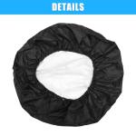 uxcell Universal 190T Polyester Spare Tire Cover for Jeep Trailer RV SUV Truck Wheel Suitable for Tires Size 27"-28" Fit Overall Wheel Diameter 15 Inch