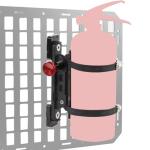 Molle Panel Fire Extinguisher Mount - Tactical Car Quick Release Fire Extinguisher Bracket Accessories Mounting Bracket Kits Fits 1-2 in Slots Holes for Trucks Vehicles Gear Molle Accessories