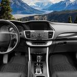 Heavy Duty 4pc Front & Rear Rubber Floor Mats for Car SUV Van & Truck - All Weather Protection Universal Fit