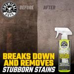 Chemical Guys Foaming Citrus Fabric Clean Carpet & Upholstery Cleaner - Car Carpet Cleaner Spray for Seats and Floor Mats, Removes Stains &Odors, Safe for Cars, Home and Office, 16 oz Citrus Scent