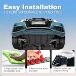 4 Pack Bumper Guard for Cars, Polyurethane Front Bumper Protector Ultra Universal Aftermarket Front Bumper Lip Splitter for Lowered Cars/SUV Anti-Scratch Bumper Scrape Guard Skid Plate DIY Kit