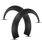 DREAMIZER 4Pcs Universal Flexible Car SUV Large Wide-Body Kit 80mm Off-Road Fender Flare Durable PU Wheel Arch Protector