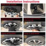 Hubcaps Wheel Covers Replacement R15 Size Hub Caps Universal-Fit Steel Wheel ABS Rims Cover Tire Cap for Car Sedan SUV Truck Van -Set of 4 （15-inch，Black）