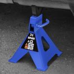 DNA Motoring 1 Pair Jack Stands, 3 Ton (6600 lbs) Capacity Car Lifting Stand, Adjustable Height Car Jack Stands for Cars, Sedans, Small Vehicles, SUV, TOOLS-00682-BL