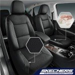Skechers Memory Foam Leather Seat Covers - Black