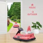 6V Bumper Cars for Kids, Ages 1.5-6, Kids Bumper Car, Battery Powered Electric Ride on Toy, Indoor Outdoor Safe Toddler Wiggle Car for Toddlers Girls Boys