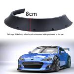 DREAMIZER 4Pcs Universal Flexible Car SUV Large Wide-Body Kit 80mm Off-Road Fender Flare Durable PU Wheel Arch Protector