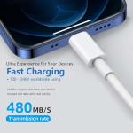 AHDFWI Carplay Cable Cord Compatible with iPhone 16 17 USB A to USB C Cable for 17 Air/17 16 15 Pro Max ，Plus, Pro 12.9/11, 10th Gen, Air 5th/ 4th,Mini 6th Charger Car Charging Cable White