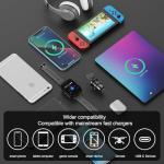 2 Pack 4 Port 12V USB Outlet Aluminum Charger, 78W Dual PD & QC Multiple USB Port for Car, USB C Cigarette Lighter Replacement 12 Volt Socket with Voltmeter Waterproof for Marine Boat Motorcycle RV