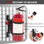 Molle Panel Fire Extinguisher Mount - Tactical Car Quick Release Fire Extinguisher Bracket Accessories Mounting Bracket Kits Fits 1-2 in Slots Holes for Trucks Vehicles Gear Molle Accessories