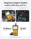 MOTOPOWER MP69033 Pro OBD2 Scanner Code Reader Check Engine Fault Light Diagnostic Scan Tool with Battery Tester